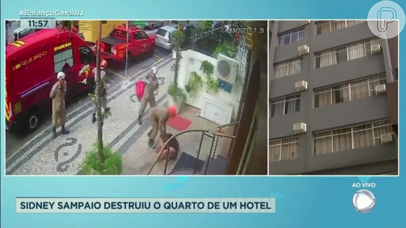 Sidney Sampaio caiu do quinto andar de um hotel no Rio de Janeiro