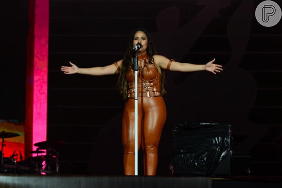 Simone Mendes fez show no primeiro dia da Festa do Peão de Barretos, em São Paulo, em 17 de agosto de 2023