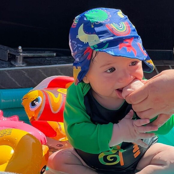 Luca, filho de Claudia Raia e Jarbas Homem de Mello, nasceu em 11 de fevereiro de 2023.