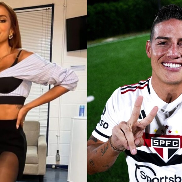 Anitta e James Rodríguez foram visto jantando juntos no Brasil