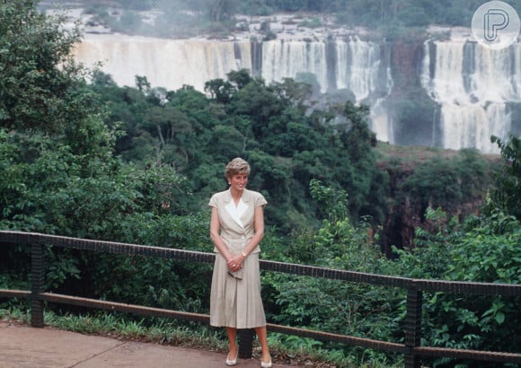 Princesa Diana conheceu as Cataratas do Iguaçu no dia 26 de abril de 1991 
