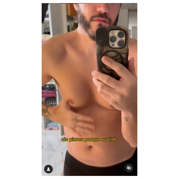 Eliezer mostrou no Instagram como foi o processo antes da cirurgia para seus seguidores