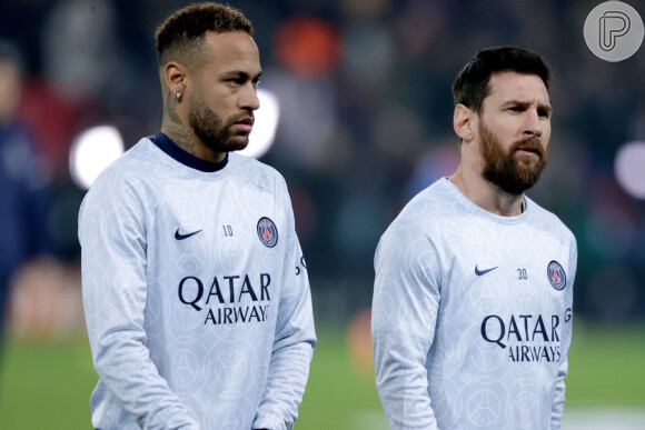Neymar e Messi foram parceiros de equipe no PSG