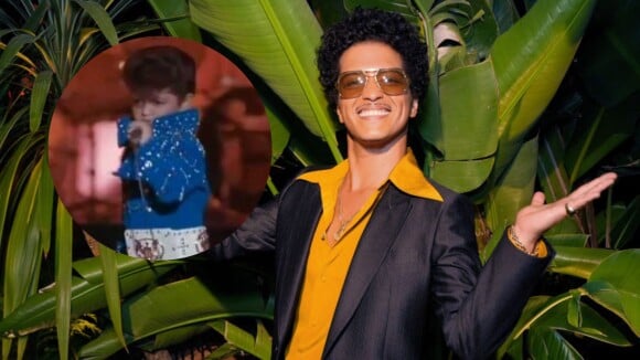Você vai morrer de amores com esses registros do Bruno Mars criança!