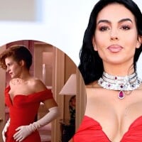 Georgina Rodriguez usa recriação de vestido vermelho icônico de 'Uma Linda Mulher' em Veneza e resultado é exuberante