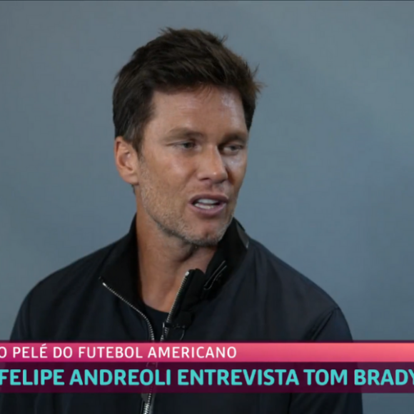 Tom Brady concedeu uma entrevista exclusiva ao 'Mais Você', da TV Globo, que foi ao ar na manhã desta segunda-feira (18)