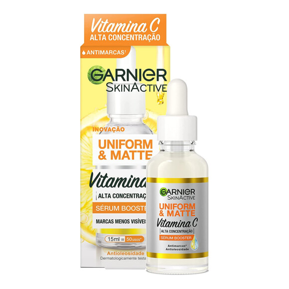 Sérum facial anti marcas com vitamina C, Garnier