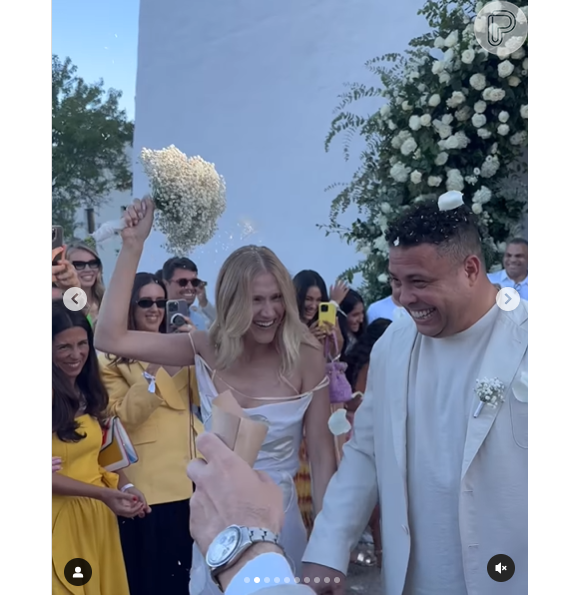 Casamento do Ronaldo e Celina Looks foi marcado por ser em Ibiza com o noivo usando terno Armani