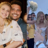 Casamento de Ronaldo e Celina Locks acontece em cerimônia intimista em Ibiza, com famosos e noiva usando peça de R$ 92 mil