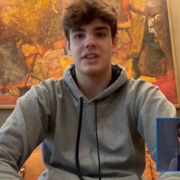 João Guilherme Silva recebeu o carinho do irmão mais novo, Rodrigo