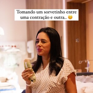 Bruna Biancardi estava descontraída nas primeiras horas da ida à maternidade