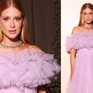 Vestido lilás de Marina Ruy Barbosa como madrinha de casamento será parte de coleção-cápsula exclusiva