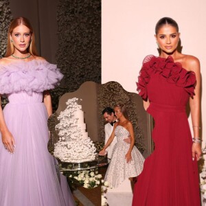 Vestido em tons pastel, cores vibrantes e até preto: o que famosas e convidadas usaram no casamento de Paula Aziz?