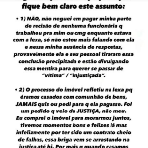 MC Guimê rebateu a notícia de que ele teria se recusado a pagar sua dívida e ter deixado apenas para Lexa