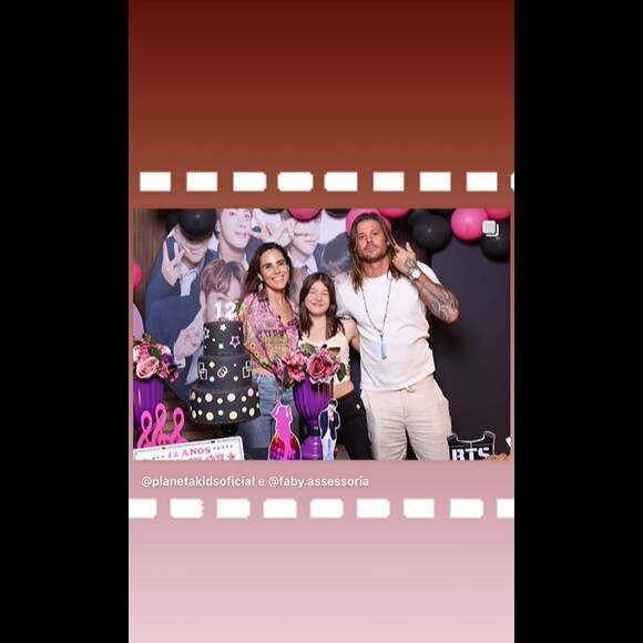 Wanessa compareceu aos 12 anos da filha de Dado Dolabella