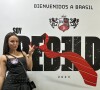 Larissa Manoela foi uma das famosas que prestigiou o show do RBD