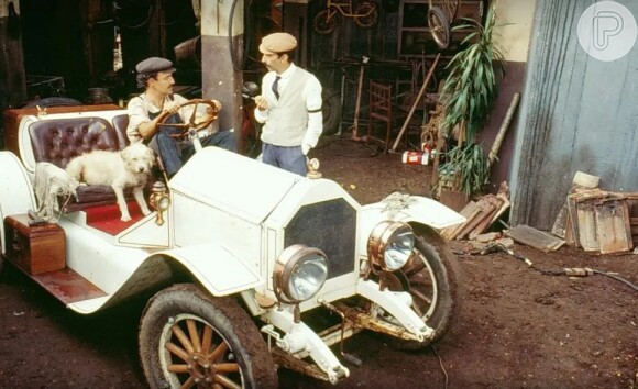 Paulo Hesse e Ney Latorraca em cena de 'Rabo de Saia', nos anos 1980