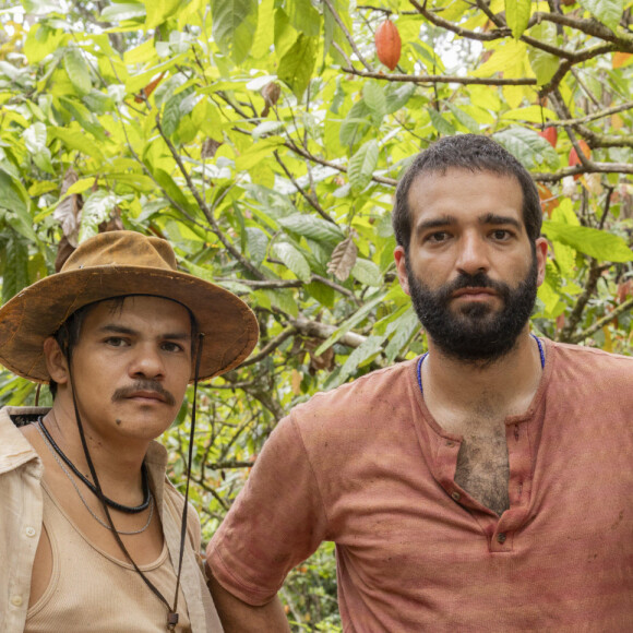 Deocleciano (Adanilo), José Inocêncio (Humberto Carrão) e Jupará (Evaldo Macarrão) na primeira fase da novela Renascer