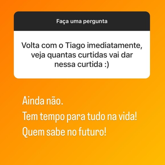 Andressa Urach não descartou uma volta com o ex-marido, Thiago Lopes