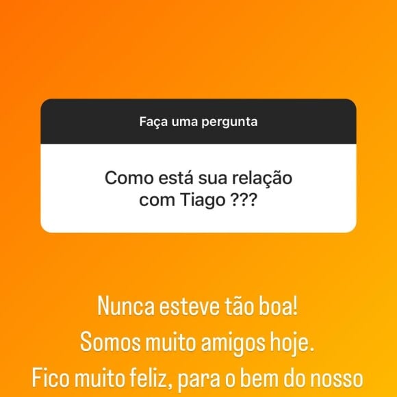 Andressa Urach contou que ela e Thiago Lopes estão se dando muito bem
