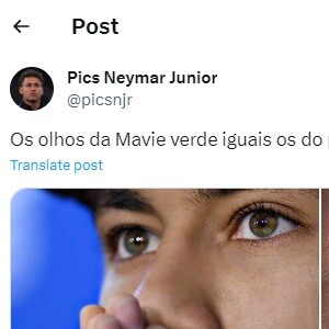 Internautas se impressionaram com olhos de Mavie