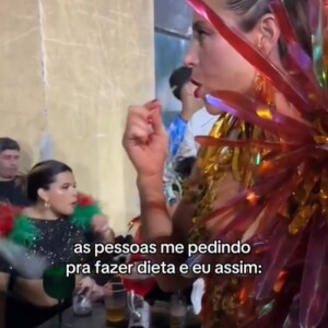 Paolla Oliveira garantiu que não tem a menor intenção de fazer dieta para emagrecer