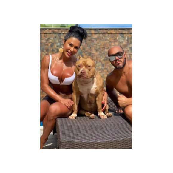 Thor era um dos cachorros pitbull de Gracyanne Barbosa e Belo: 'É MUITO TRISTE ter que fazer um post desse'