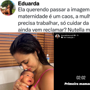 No perfil da Alfinetei, Bruna Biancardi foi criticada por internauta que julgou a influenciadora