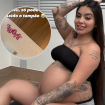 'Essa menina vai nascer no Natal': grávida, MC Mirella mostra que tampão saiu durante banho
