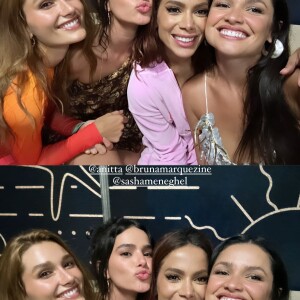 Anitta fez um show até o amanhecer em Pernambuco, onde Bruna Marquezine, Juliette e Sasha estavam