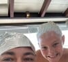 Neymar e o filho, Davi Lucca, adotaram cabelo descolorido no último dia de 2023