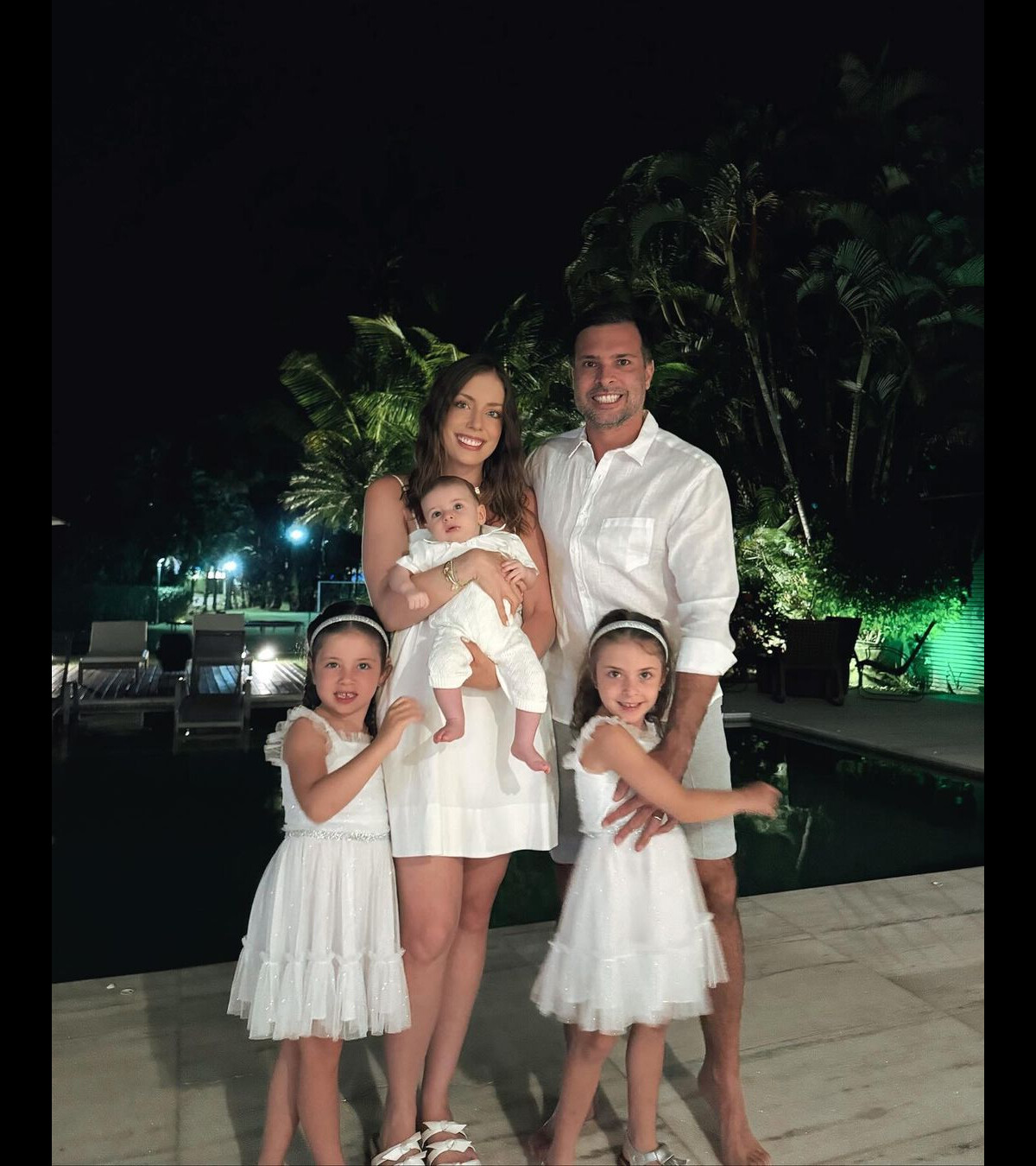 Foto Filha de Roberto Justus, Fabiana Justus está casada com o