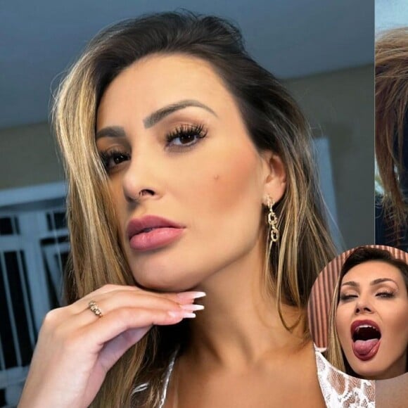 Andressa Urach sugere 'troca de casais' e vídeo pornô com Deborah Secco