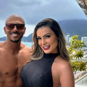 Andressa Urach está vivendo um namoro aberto com o também ator pornô Lucas Ferraz