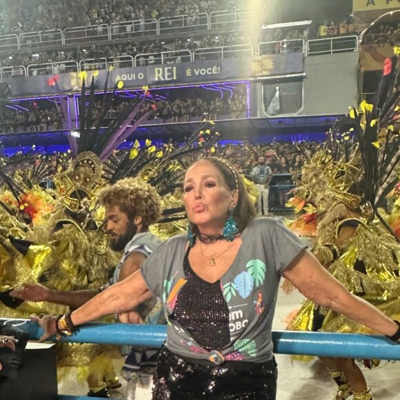 Susana Vieira esteve presente no Desfile das Campeãs no Carnaval do Rio de Janeiro no último final de semana