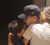 Wanessa Camargo, José Marcus e João Francisco trocaram abraços em reencontro com a mãe após dois meses