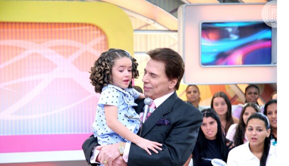 Maisa aos 7 anos, com Silvio Santos: dupla fez história na TV brasileira