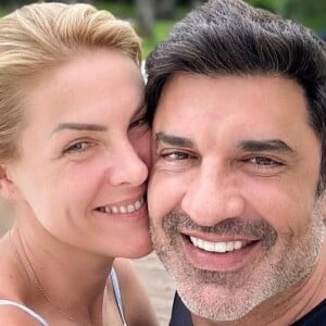 Edu Guedes acompanha Ana Hickmann em dia de procedimento estético nas pernas