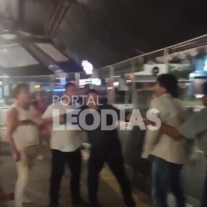 Vídeo da briga de Fábio Assunção e Daniel Alvim foi divulgado por Leo Dias e mostra o global gritando frases como 'Enfia teu irmão no cu' e 'Frustrado do caralho'