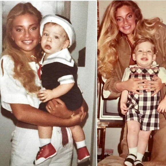 Sacha Chryzman chamou atenção com beleza em fotos antigas comemorando o aniversário dos filhos