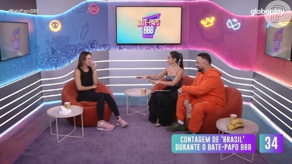 Em conversa com Thais Fersoza e Ed Gama, Beatriz, 20ª eliminada do 'BBB 24', falou sobre Boninho