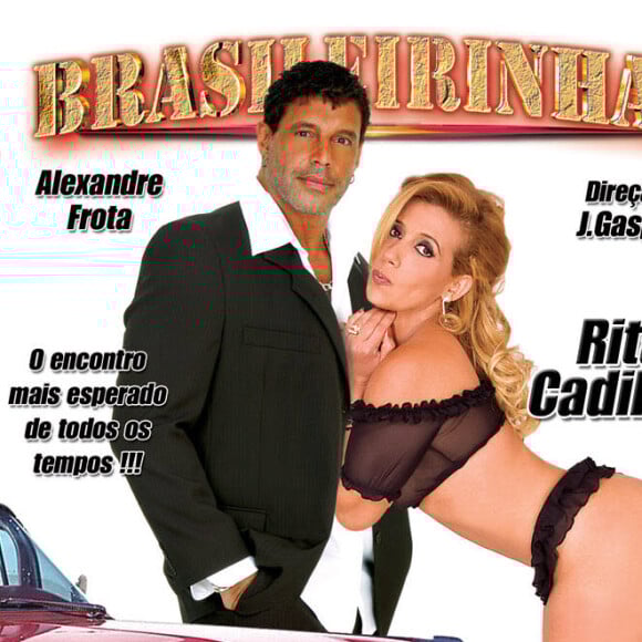 Rita Cadillac e Alexandre Frota gravaram o filme 'Puro Desejo', descrito na capa como 'O encontro mais esperado de todos os tempos'