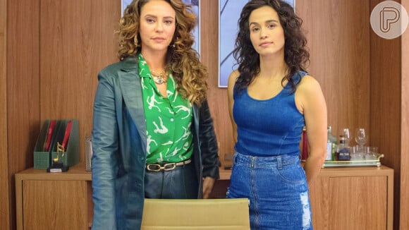 Milena (Nanda Costa) e Jordana (Paolla Oliveira) se beijam em cena quente da série Justiça 2