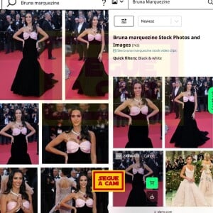 As fotos de Bruna Biancardi no tapete vermelho foram alocadas ao perfil de Bruna Marquezine na plataforma