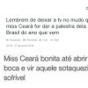 Para o Ministério Público mensagens tendo a Miss Brasil como alvo não foram preconceituosas