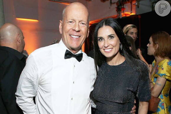 Demi Moore já foi casada com Bruce Willis durante 13 anos e tem 3 filhas com o ator.
