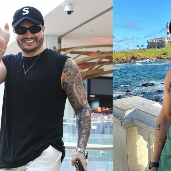 Antes de 'A Fazenda', Lucas Souza se envolveu com o stylist Laéllyo Mesquita,
