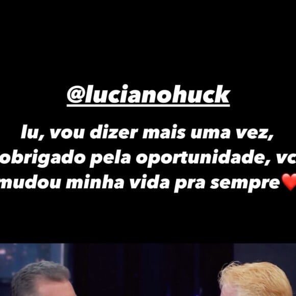 Juliano Floss agradeceu a Luciano Huck após deixar o 'Dança dos Famosos 2024'