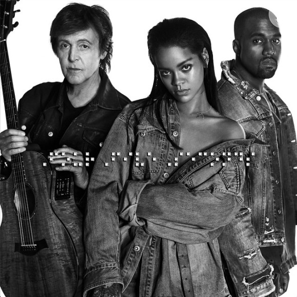 Rihanna, Paul McCartney e Kanye west lançam música juntos, em 24 de janeiro de 2015