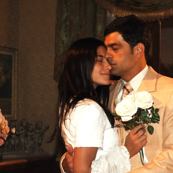 Priscila Fantin e Eduardo Moscovis foram o casal Serena e Rafael na novela 'Alma Gêmea'